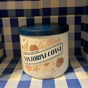NWT Bath & Body Works Santorini Coast 3-Wick Candle 💙